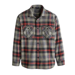 Burnside Shirt Black/Navy/Red 24'