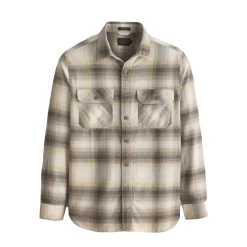 Burnside Shirt Brown/Khaki/Cream Plaid 24'
