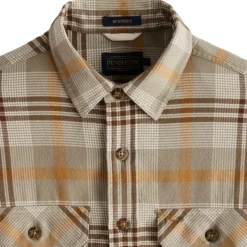Burnside Tan/Brown/Grey Plaid 24'