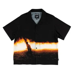Burrow Burn Rayon Shirt Black