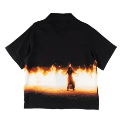 Burrow Burn Rayon Shirt Black