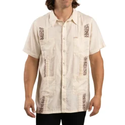 Caballero Guayabera Vintage White