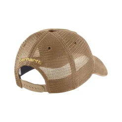 Canvas Mesh-Back Cap Dark Khaki