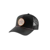 Canvas Mesh-Back Craft Patch Cap Black