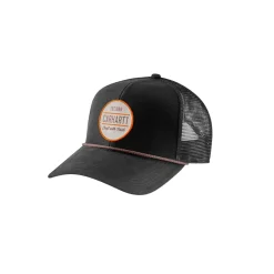 Canvas Mesh-Back Craft Patch Cap Black