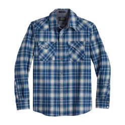 Canyon Shirt Blue/White Plaid 22