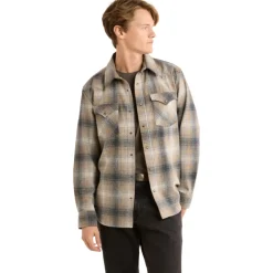 Canyon Shirt Grey Mix/Tan Mix Plaid 24'