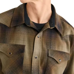 Canyon Shirt Olive/Brown Ombre 24'