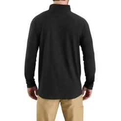 Carhartt Black Quarter Zip Mock Neck L/S Midweight