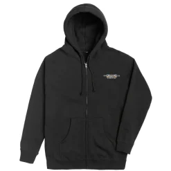 Chainlink Zip Up Hoodie Black