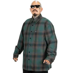 Checker L/S Flannel Shirt Black/Green