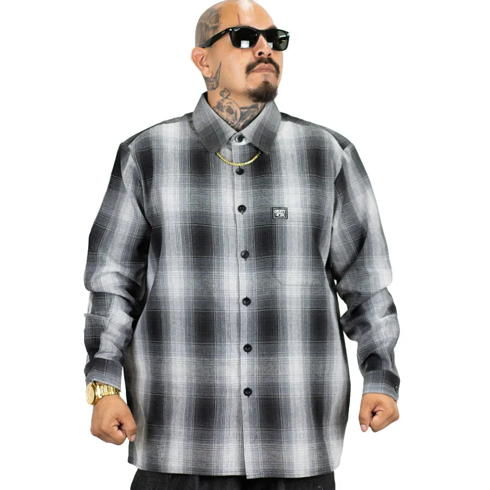 Checker L/S Flannel Shirt Black/Grey