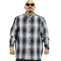 Checker L/S Flannel Shirt Black/Grey