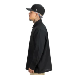 Checker L/S Zip Black