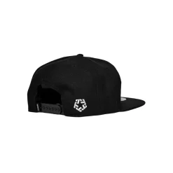 Classic White on Black Snapback