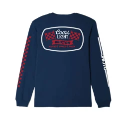 Coors Light Pit Stop L/S Standard Tee Navy