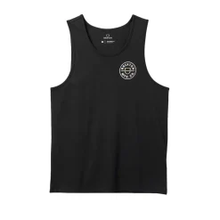 Crest Tank Top Black/ Apricot Crush/ White