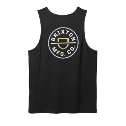 Crest Tank Top Black/ Apricot Crush/ White