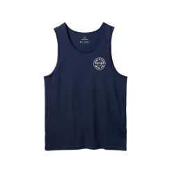 Crest Tank Top Washed Navy/Off White