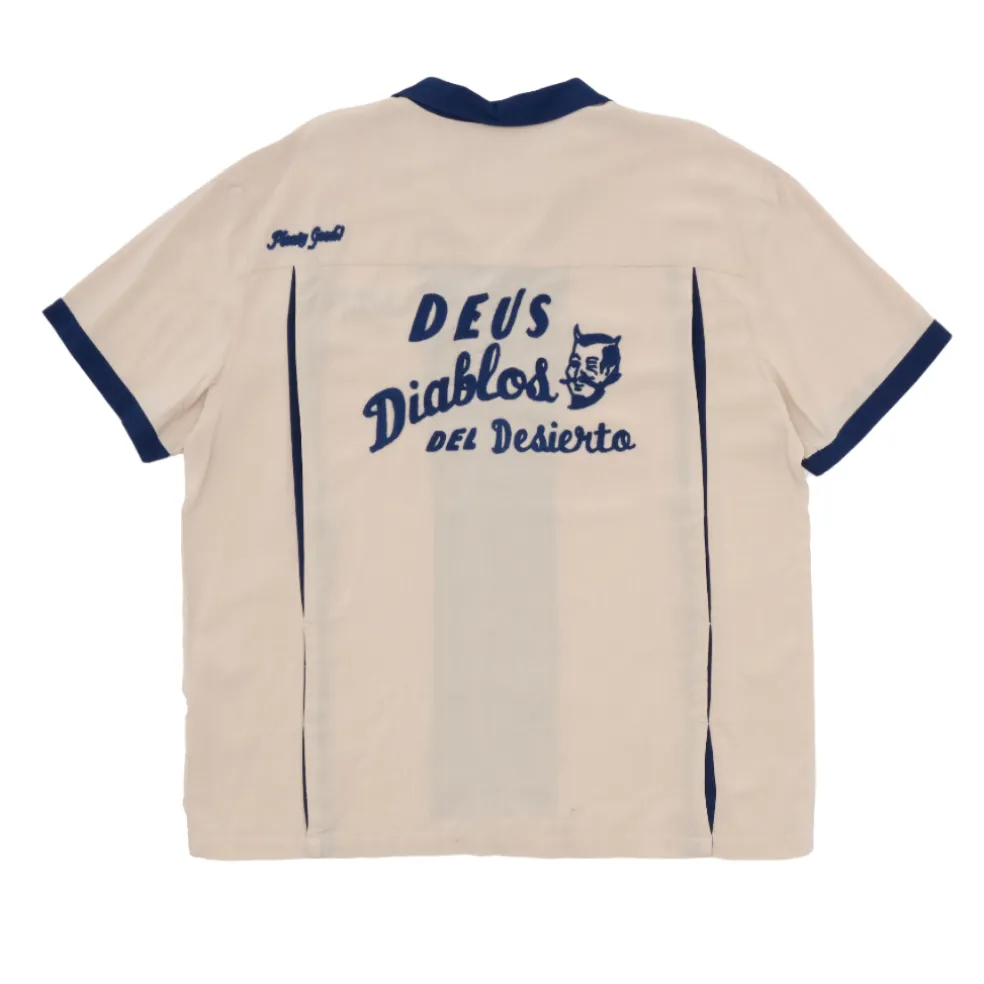 Diablo Bowling Shirt Dirty White
