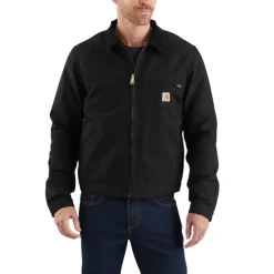 Duck Blanket-Lined Detroit Jacket Black