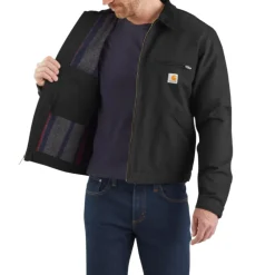 Duck Blanket-Lined Detroit Jacket Black