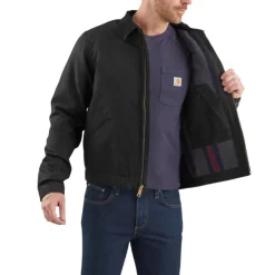 Duck Blanket-Lined Detroit Jacket Black