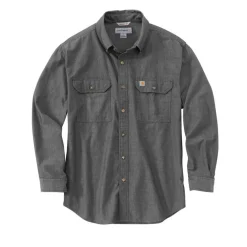 Fort Loose LS Shirt Black Chambray