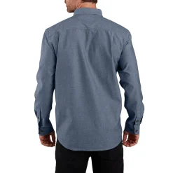 Fort Loose LS Shirt Denim Blue Chambray
