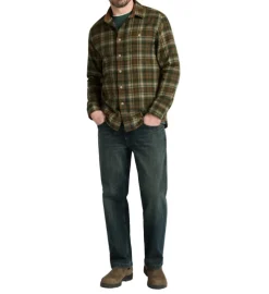 Fremont Flannel Olive/Rust Plaid