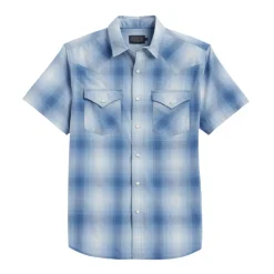 Frontier Shirt S/S Blue/White Ombre