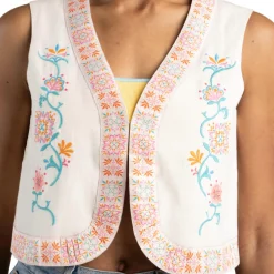 Frontier Vest Vintage White