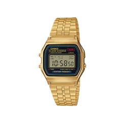 Gold Band Black Face Casio
