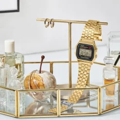 Gold Band Black Face Casio