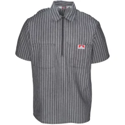 Half Zip Short Sleeve Butcher