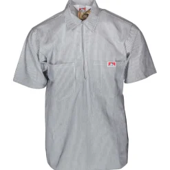 Half Zip Short Sleeve Hickory