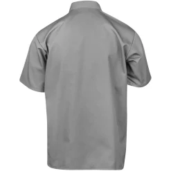 Half Zip Short Sleeve Light Grey