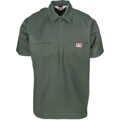 Half Zip Short Sleeve Olive