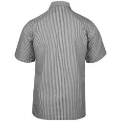 Half Zip Short Sleeve Stripe Black