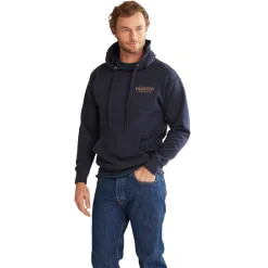 Heritage Logo Hoodie Navy Blazer/Gold