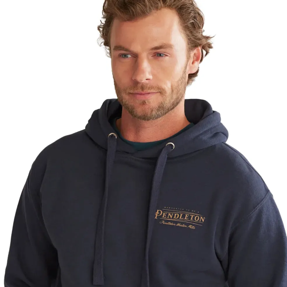 Heritage Logo Hoodie Navy Blazer/Gold