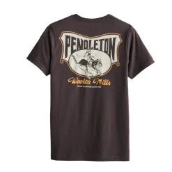 Heritage Rodeo Rider Tee Brown/Cream