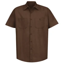 Industrial Work Shirt Brown