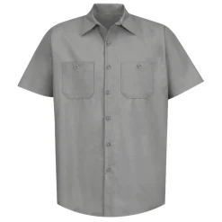 Industrial Work Shirt Light Grey