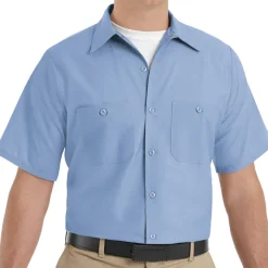 Industrial Work Shirt Light Blue