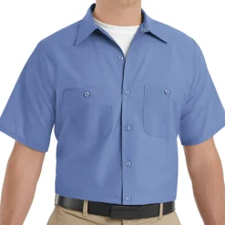 Industrial Work Shirt Petrol Blue