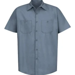 Industrial Work Shirt Postman Blue