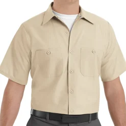 Industrial Work Shirt Tan