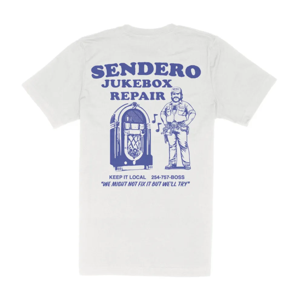 Jukebox Repair Tee Vintage White