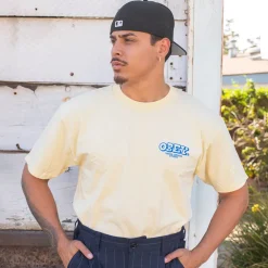 Knowledge & Growth Tee Pale Yellow